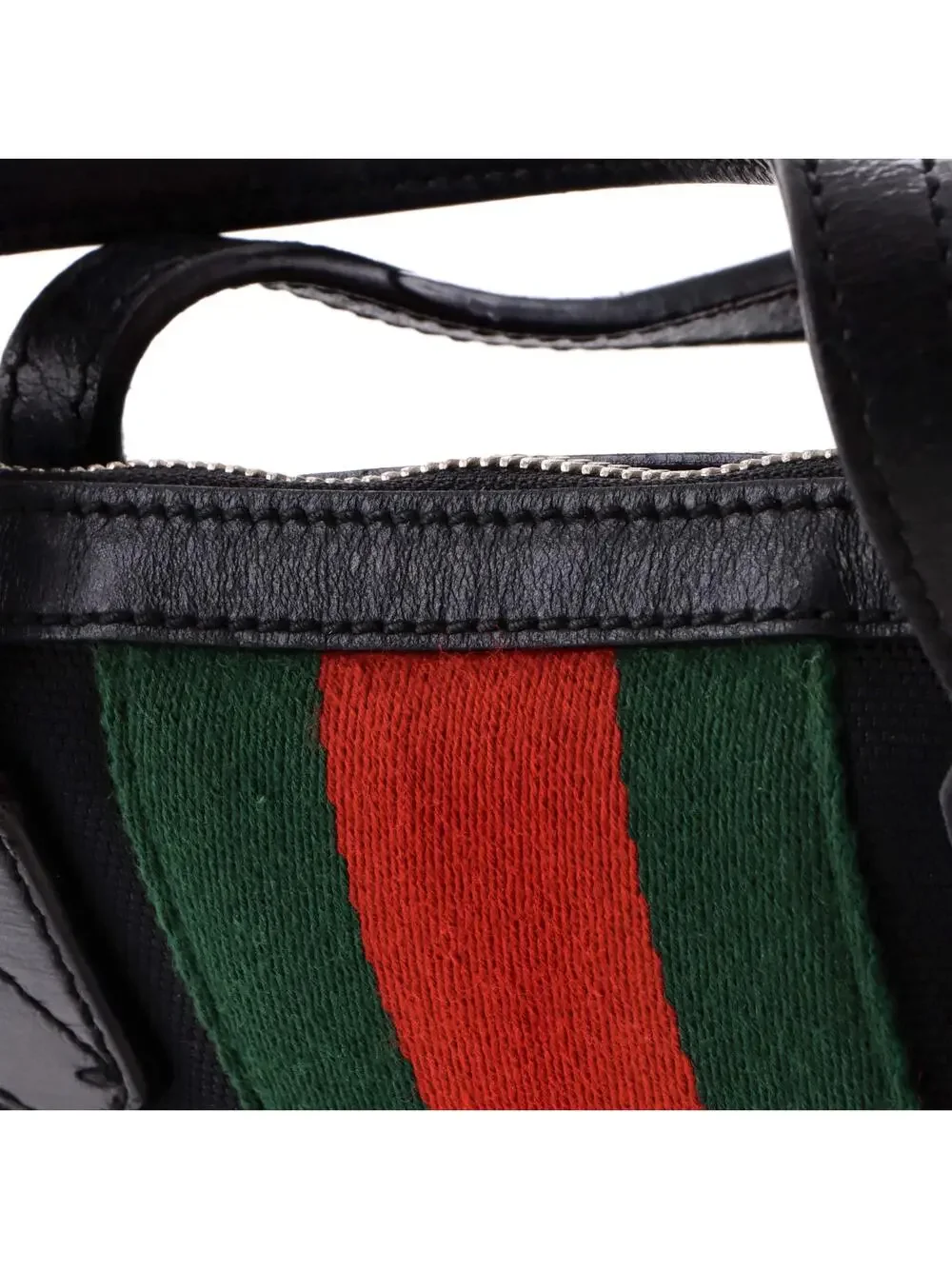 Gucci Web Zip Tote Techno Canvas Medium #247843G13B